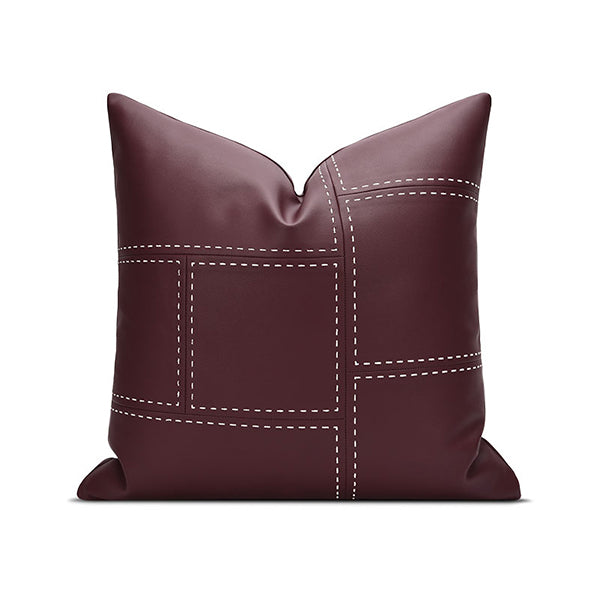 double-sided-texture-and-color-matching-leather-burgundy-45x45