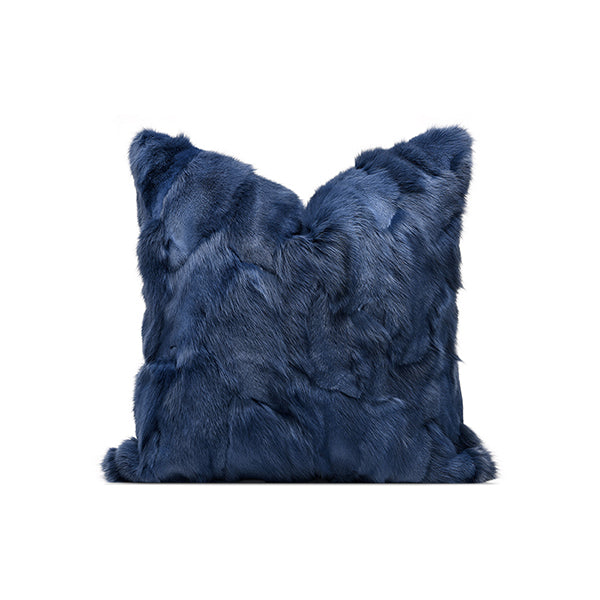 Fox Model, Blue Fur and Linen 45x45