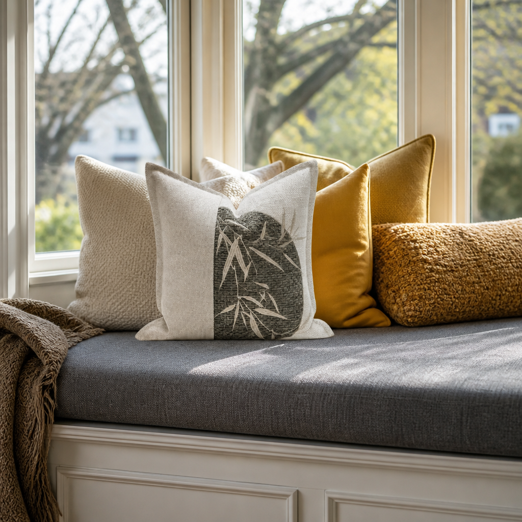 luxury-cushions-bamboo-design-cushion-cover-45x45-linen-and-polyester-grey-beige