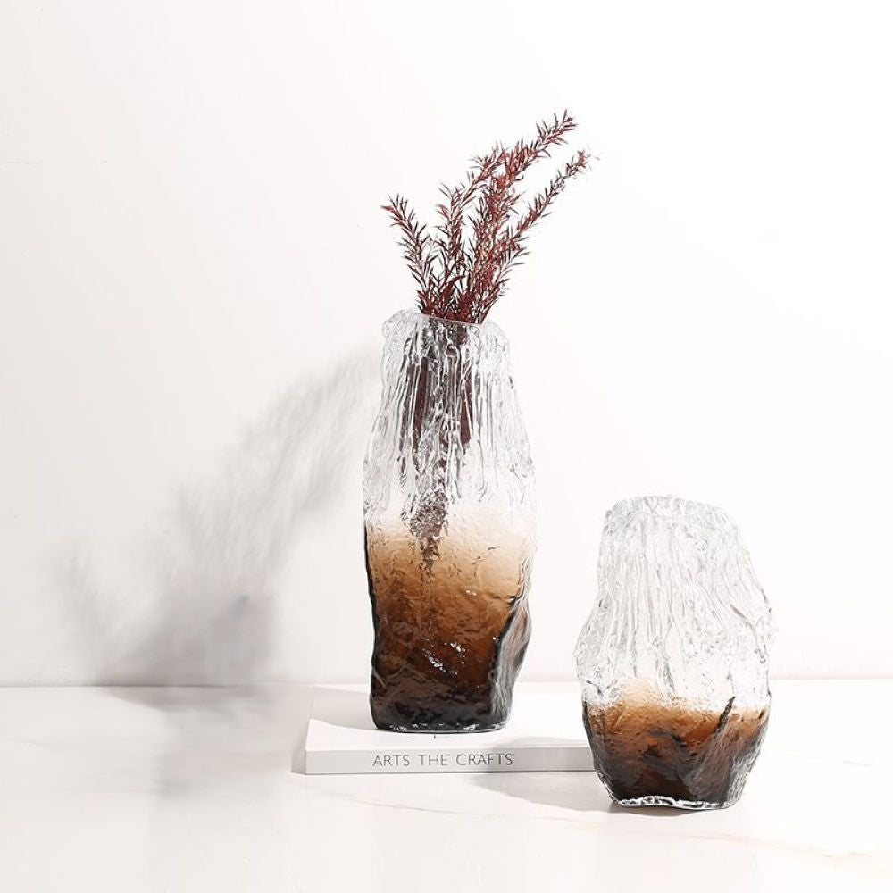 مزهرية-زجاجية-مزخرفة-كشرائح-الثلج-ومصنوعة-يدوياً-17-5x12x38